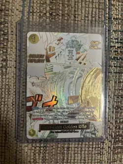One Piece Adventure on Kami's Island Gum Gum Golden Rifle OP15-116 Alt Art NM - Image 1