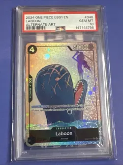 PSA 10 2024 One Piece Laboon EB01 Alternate Art #048 SR English - Image 1