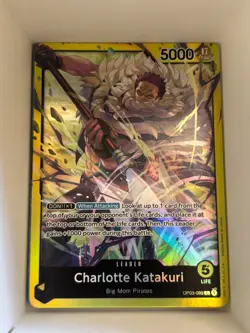 OP03-099 Charlotte Katakuri AA Alt Art Foil Starter English L One Piece TCG Card - Image 1
