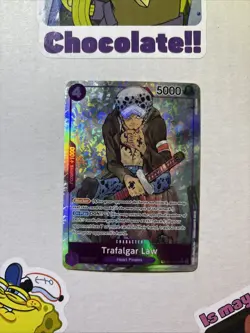 One Piece Card Game OP-07 Treasure Rare Trafalgar Law ST10-010 Alternative Art - Image 1