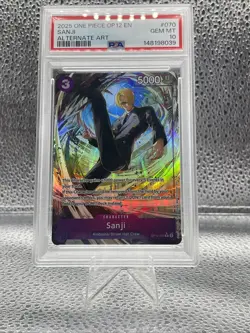 One Piece Sanji Alternate Art Op12-070 Psa 10 - Image 1