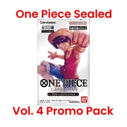 JAP One Piece Promo Pack - Vol. 4 Sealed New Bandai Promotion Luffy Card Limited - Image 1
