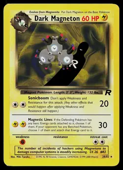 Pokemon Card - Dark Magneton Team Rocket 28/82 Rare - Image 1