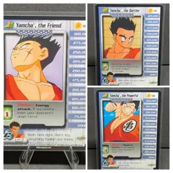 Dragon Ball Z DBZ Cards 84, 85, 88 Yamcha Personality Lv 1 - 3 Unlimited LP-MP - Image 1