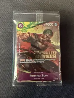 One Piece Card Game - Roronoa Zoro (Pre-Release Winner] P-045 - Image 1