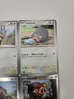 Pokemon Card Lot Of 9 Various Lechonk Oinkologne Collection Reverse Holo - Image 5