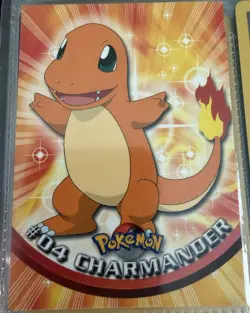 Topps Pokemon Topps Series 1 Charmander #04 Holo Finish English Card - Image 1