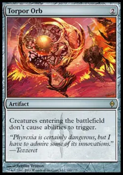 Torpor Orb -Foil Medium Play MTG New Phyrexia - Image 1
