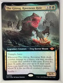 The Gitrog, Ravenous Ride (Extended Art) Foil M Outlaws of Thunder Junction 352 - Image 1