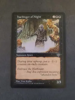 Magic The Gathering Mirage Harbinger of Night MTG TCG CCG Light Play - Image 1