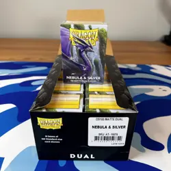 Dual Matte Nebula & Silver Case Display Dragon Shield Standard - 10 Packs - Image 1