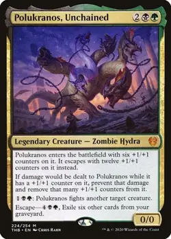 1x Polukranos, Unchained NM Eng MTG - Theros Beyond Death - Image 1