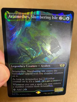 MTG 1x HALO FOIL Arixmethes, Slumbering Isle 162 Multiverse Legends Magic x1 NM - Image 1