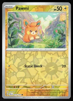 Pawmi 074/193 Common Paldea Evolved Pokemon Reverse Holo Near Mint - Image 1
