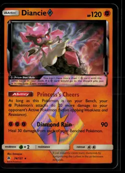 Diancie ◇ 74/131 Forbidden Light Prism Star Rare Pokemon - Image 1