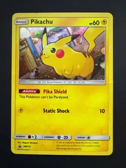 Pikachu - SM157 Pokemon Sun & Moon Promo Holo Promo Damaged (DMG) - Image 1