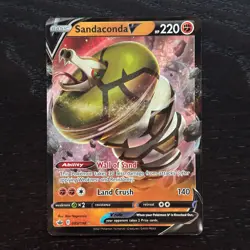 Sandaconda V 089/198 Pokemon Chilling Reign Sword & Shield Ultra Rare Holo NM - Image 1