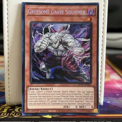 1ST EDITION GRUESOME GRAVE SQUIRMER PRISMATIC SECRET RARE MP25-EN065 YUGIOH - Image 1