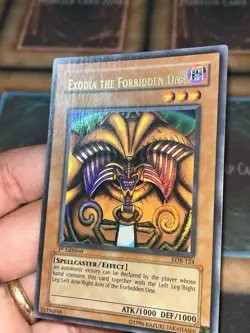 Yugioh Exodia the Forbidden One LOB-124 1st Ed Wavy Lowered Name Error Vintage - Image 2