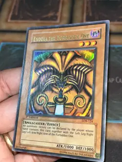 Yugioh Exodia the Forbidden One LOB-124 1st Ed Wavy Lowered Name Error Vintage - Image 3