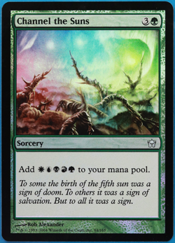 Channel the Suns FOIL Fifth Dawn NM Green Uncommon CARD (507066) ABUGames - Image 1