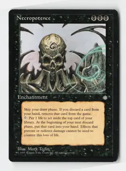 Necropotence Rare Ice Age Magic: The Gathering Cards - Image 1