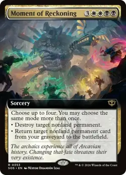 x1 Moment of Reckoning - Extended Art R MTG Secrets of Strixhaven M/NM, English - Image 1