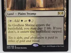 Godless Shrine NM MTG Ravnica Allegiance RNA Shock Land Orzhov EDH Modern - Image 3