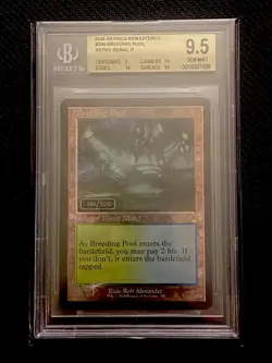 BGS 9.5 Ravnica Remastered Serialized (191/500) Breeding Pool Retro Frame - Image 1