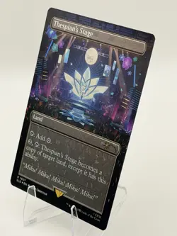 Thespian's Stage BORDERLESS FOIL 1607 Secret Lair Hatsune Miku MTG 2024 NM - Image 3