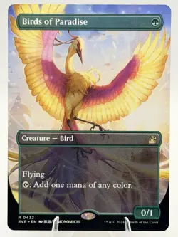 Birds of Paradise ANIME BORDERLESS 0432 Ravnica Remastered BOP RVR 2024 NM - Image 1