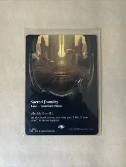 MTG Sacred Foundry EOE 0282 R NM Regular Borderless - Image 1