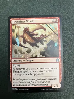 MTG Foundations U Firespitter Whelp #0197 - Image 1