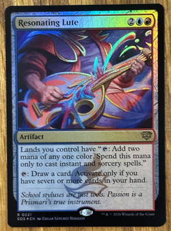 MTG Secrets Of Strixhaven, Resonating Lute - Foil - Image 1