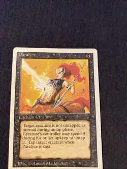 Paralyze Revised Edition Magic the Gathering MTG RV - Image 2