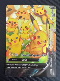 Pokemon TCG SWSH: Sword & Shield Promo Cards SWSH142 Pikachu V-Union NM - Image 1