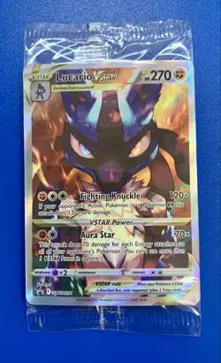 Lucario VSTAR SWSH291 SWSH: Sword & Shield Promo Cards Holo SEALED - Image 1