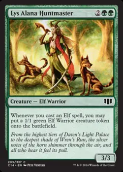 1 x Lys Alana Huntmaster - Commander 2014 - Moderate Play - MTG - Image 1