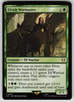 Elvish Warmaster Commander: The Lord of the Rings 241 MTG NM - Image 1