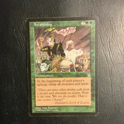Wizards of the Coast Awakening Green Enchantment Rare Stronghold 1998 - Image 1