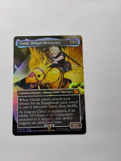 Cloud, Midgar Mercenary Legendary chocobo track Foil FFVII - Image 1
