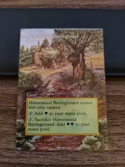 MTG Magic 1x ALTERED Havenwood Battleground (5th Edition) x1 - Image 1