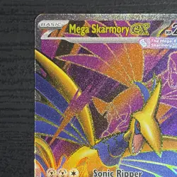 Mega Skarmory ex 106/088 Ultra Rare Perfect Order Pokemon Card Near Mint NM - Image 4