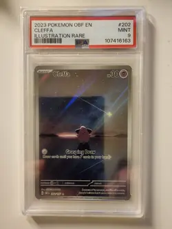 Pokemon TCG Cleffa 202/197 Illustration Rare Obsidian Flames Graded PSA 9 - Image 1