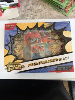 Pokemon Mega Evolution Ascended Heroes Mega Feraligatr EX Box 2 Holo Promos - Image 1