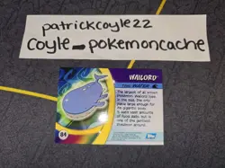 Wailord #84 Pokemon Topps Advanced Challenge Card NM - Image 4