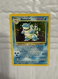 Pokemon TCG Base Set 2 Blastoise 2/130 Holo Rare HP100 - Image 1