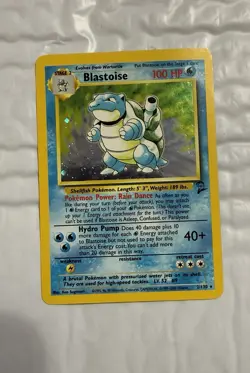 Pokemon TCG Base Set 2 Blastoise 2/130 Holo Rare HP100 - Image 2