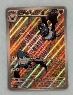 Pokemon TCG Swoobat 120/086 Full Art Illustration Rare White Flare - Image 1