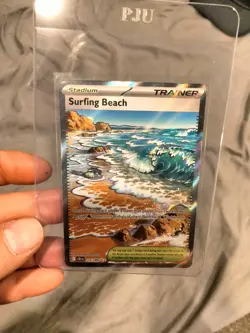 Surfing Beach 114/086 ME04: Chaos Rising NM Pokemon TCG Ultra Rare - Image 1